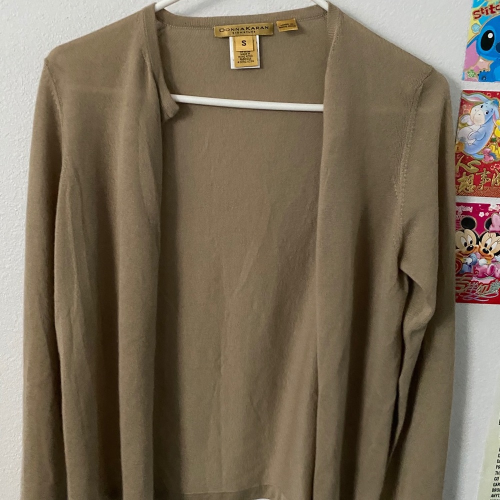 Tan cardigan